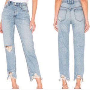 Free People Chewed Up Straight Jean